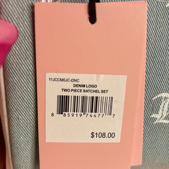 Denim logo two piece satchel set - Picture 5 of 5